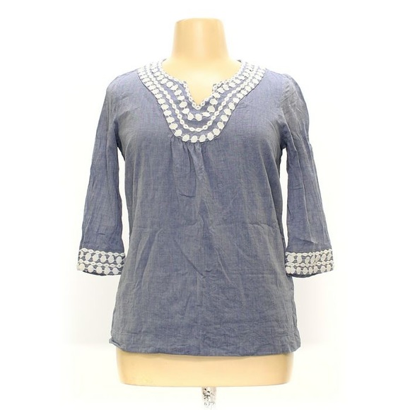 Boden Embroidered Boho Top - Picture 1 of 4